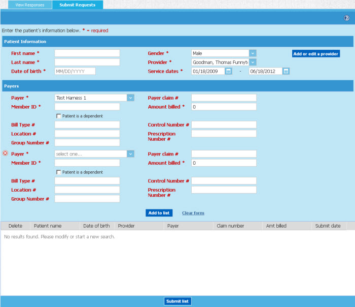 Provider Roster Request Modifying Provider Details
