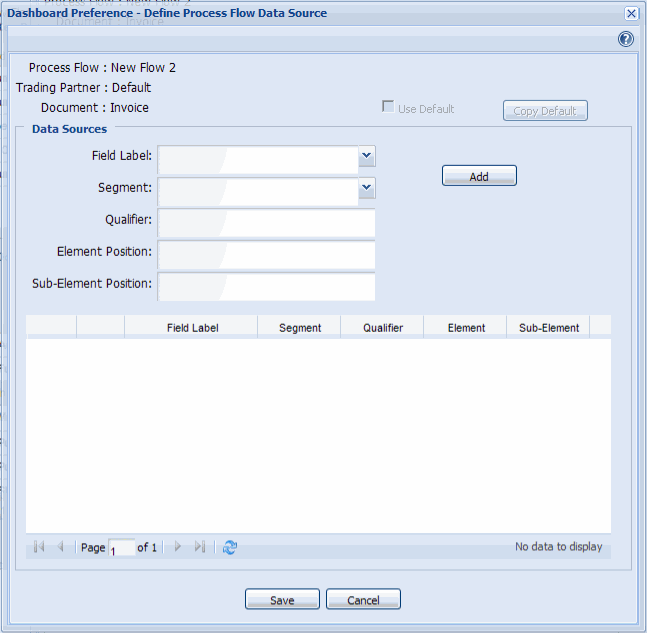 Setting Default Data Sources